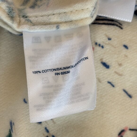 NEW Lands End Flannel Boyfriend Shirt Womens XL Skiers Snow Winter Skiing Cotton - Picture 6 of 8